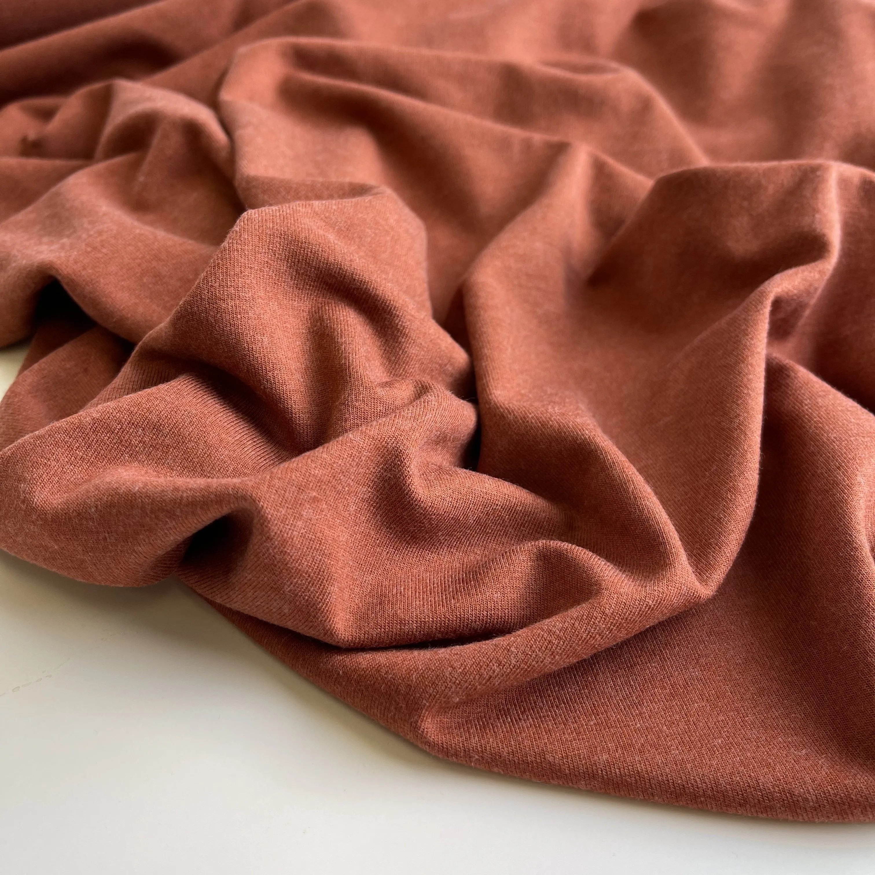 Allure Cinnamon Soft Single Knit Fabric