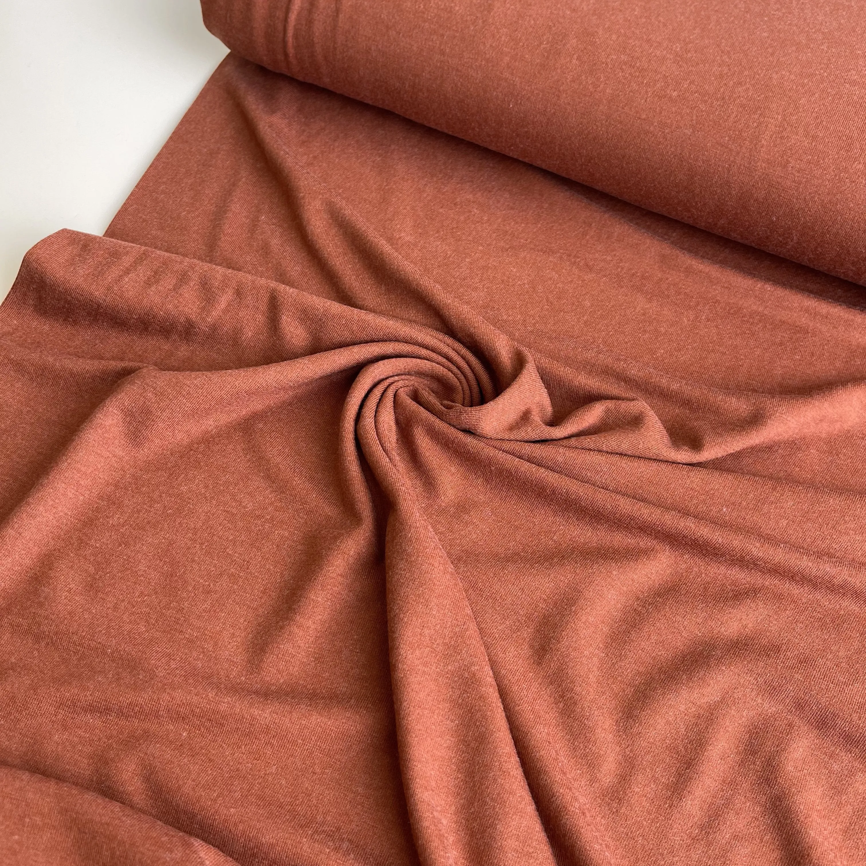 Allure Cinnamon Soft Single Knit Fabric