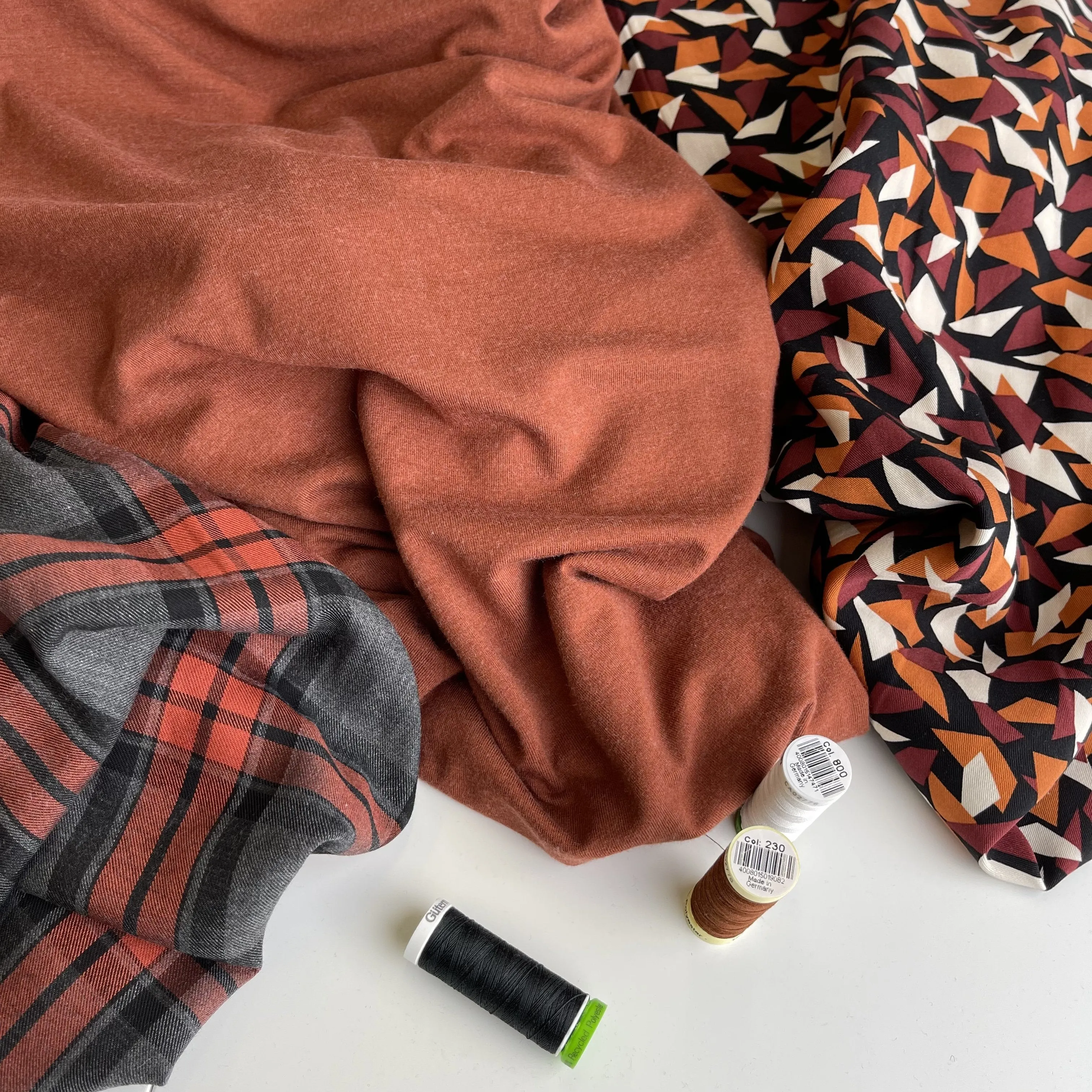 Allure Cinnamon Soft Single Knit Fabric
