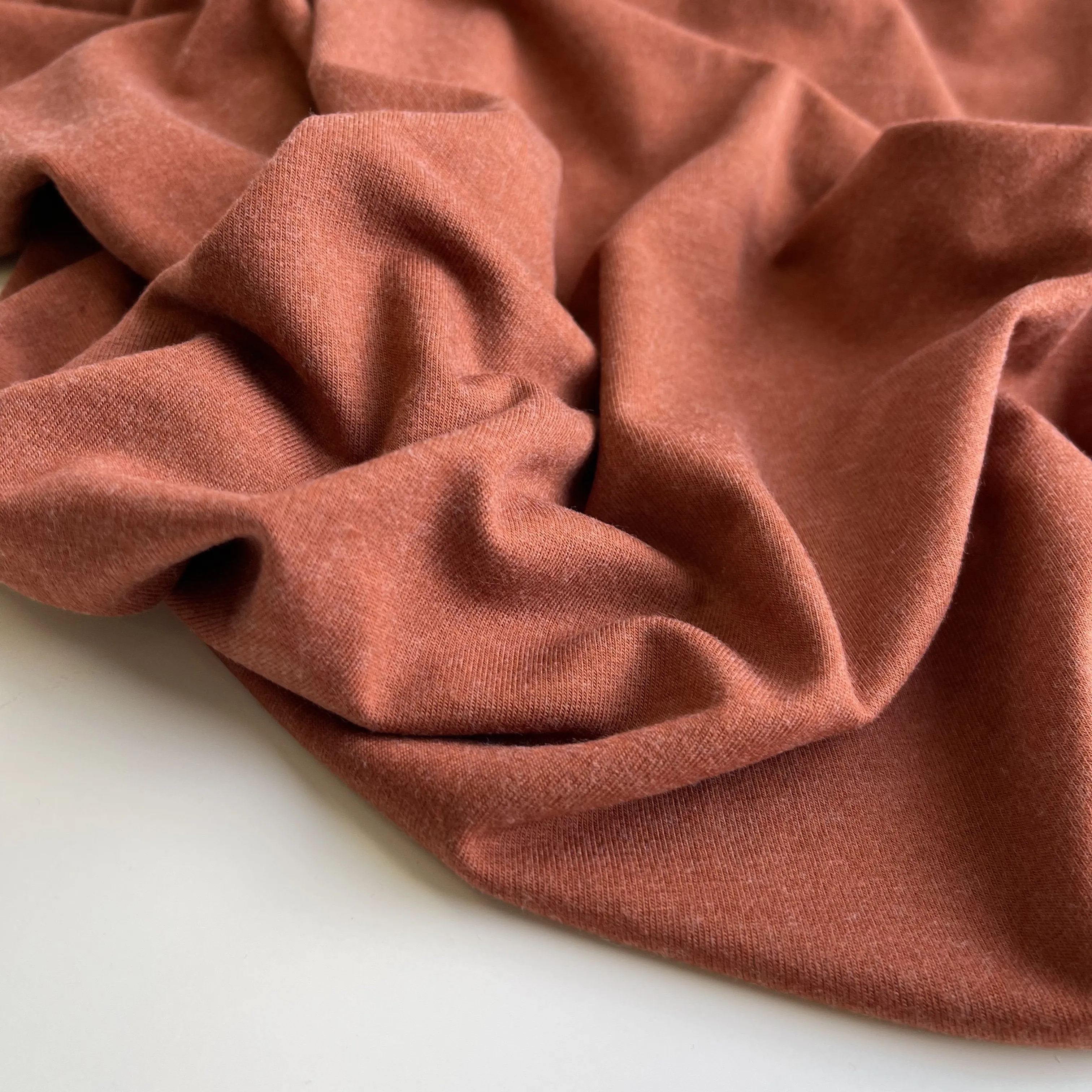 Allure Cinnamon Soft Single Knit Fabric