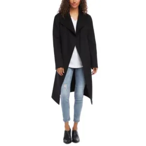 Black Wool Blend Luxury Trench Coat