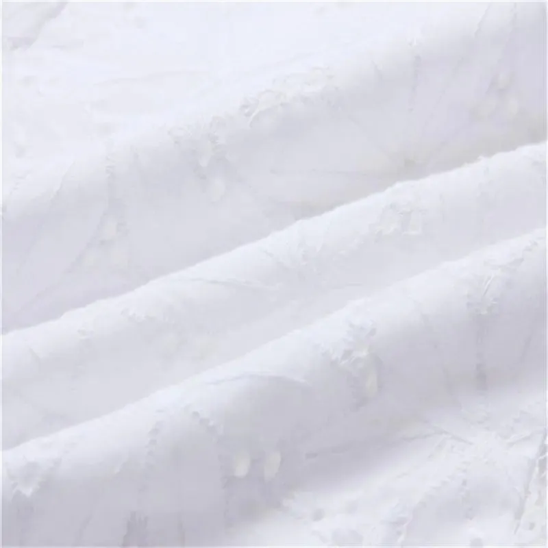 Elegant Women’s Summer Lace White Blouse - Stylish & Breezy