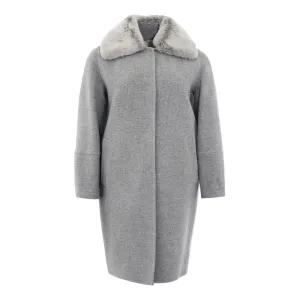 Herno Elegant Gray Wool Jacket for Timeless Style