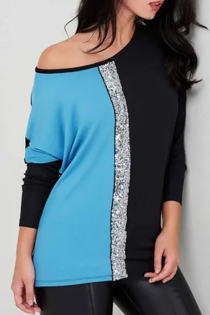 hulianfu Casual Sequins Tops