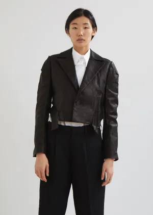 Leather Out Stitch Jacket