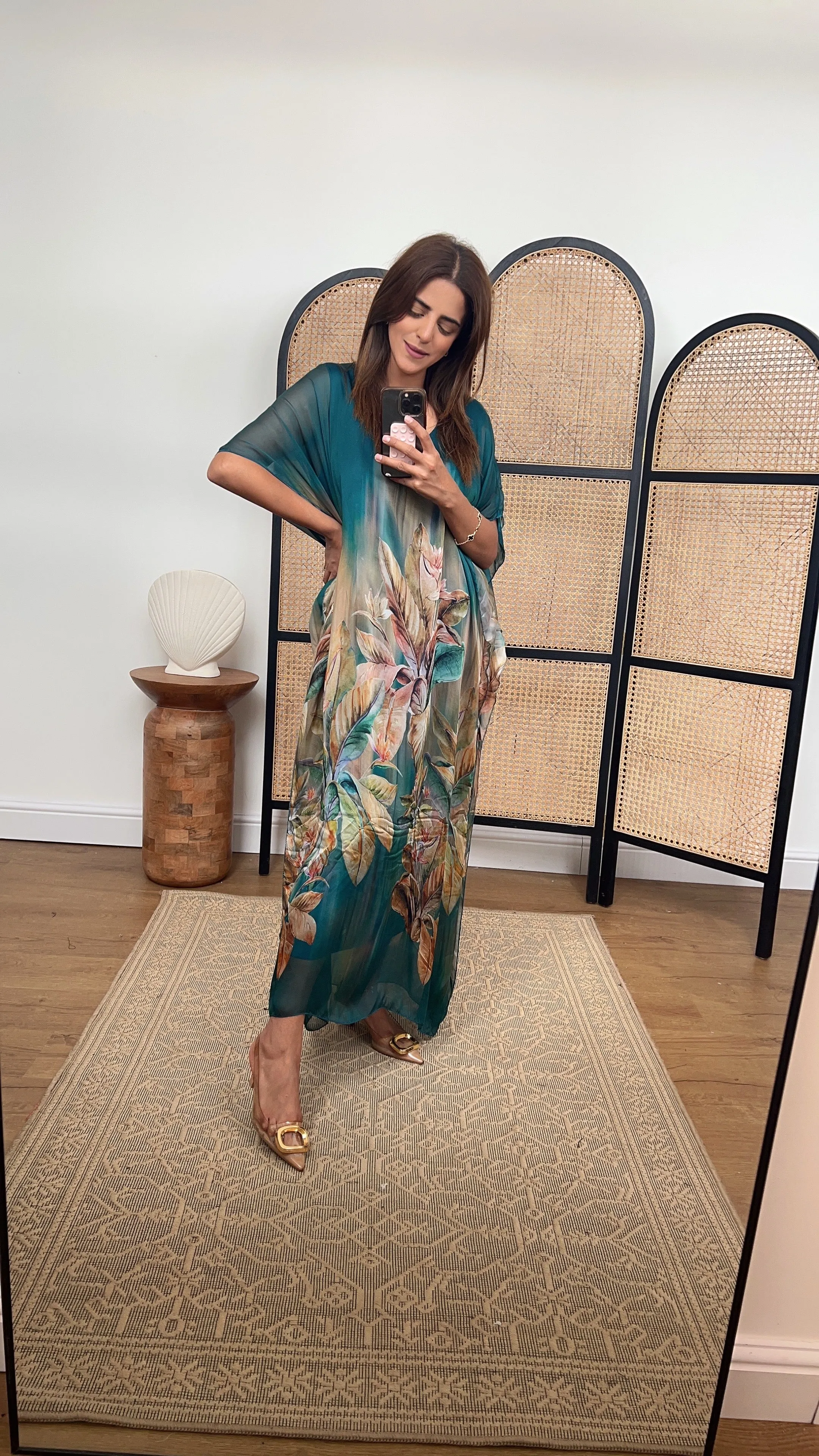 Lela dress in Teal