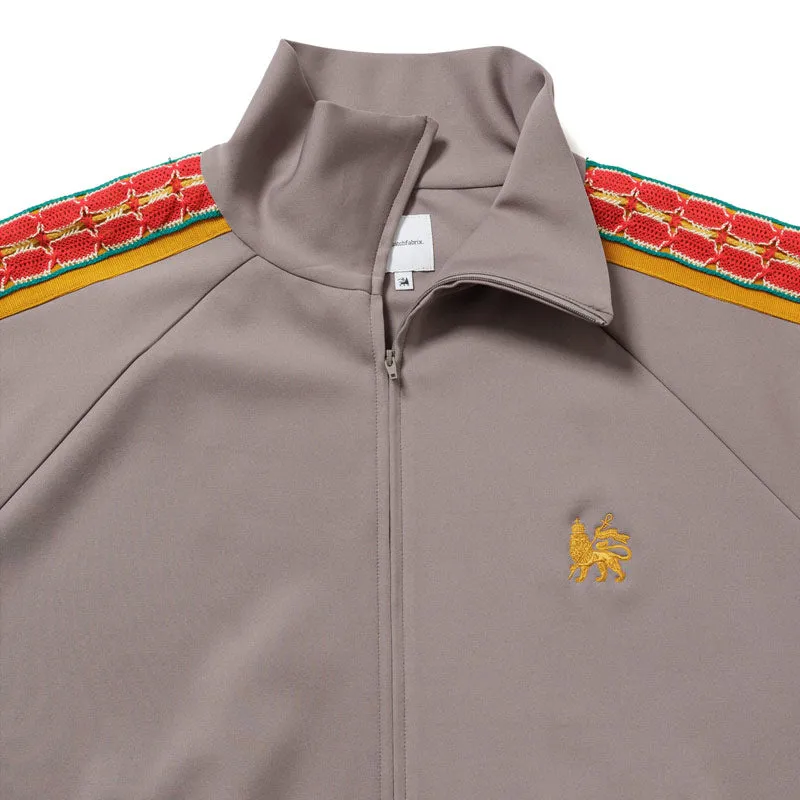 Sasquatchfabrix. Lace Tape Track Jacket Light Gray