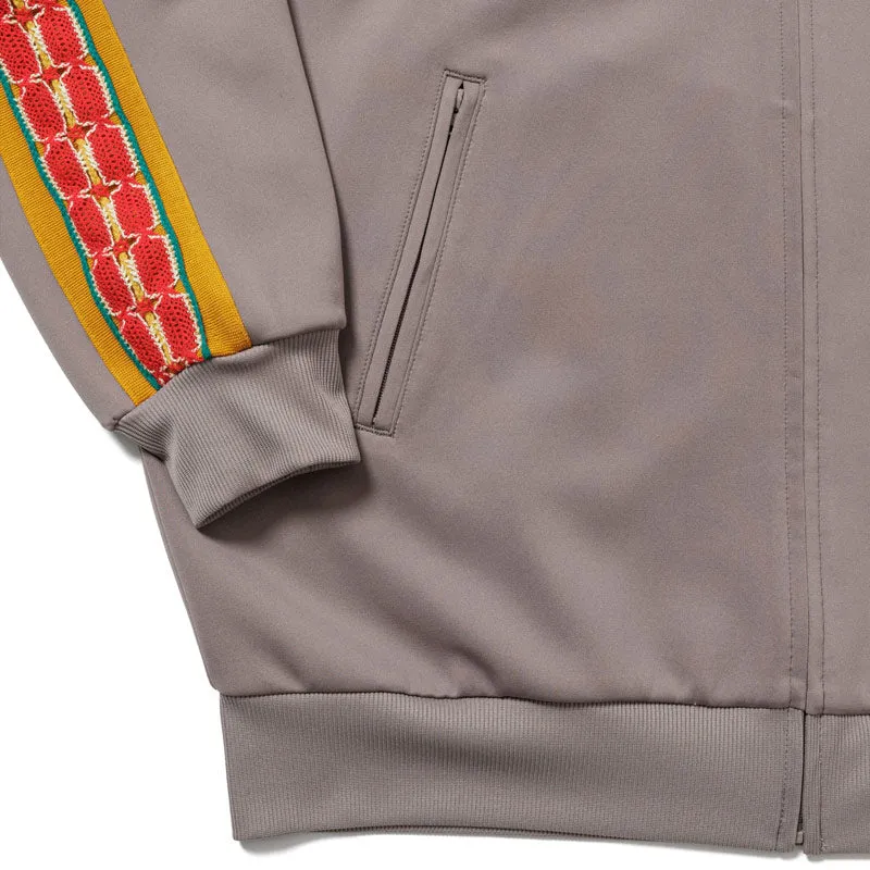 Sasquatchfabrix. Lace Tape Track Jacket Light Gray
