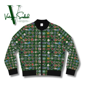 Vintage-Sealed NFL "Sports Teams" Apparel Bomber Jackets Football| Brand New Women's Fashion