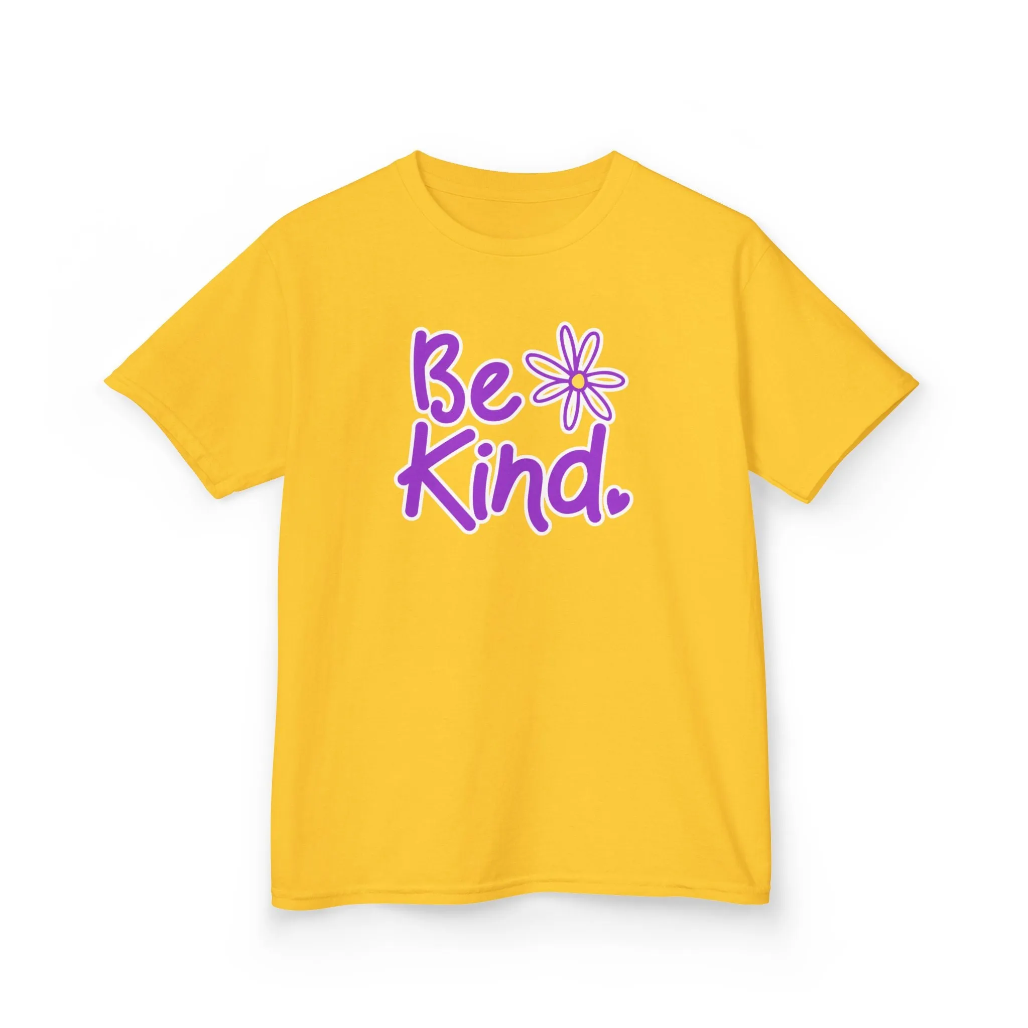 Youth 'Be Kind' Heavy Cotton Tee - Positive Message Tshirt