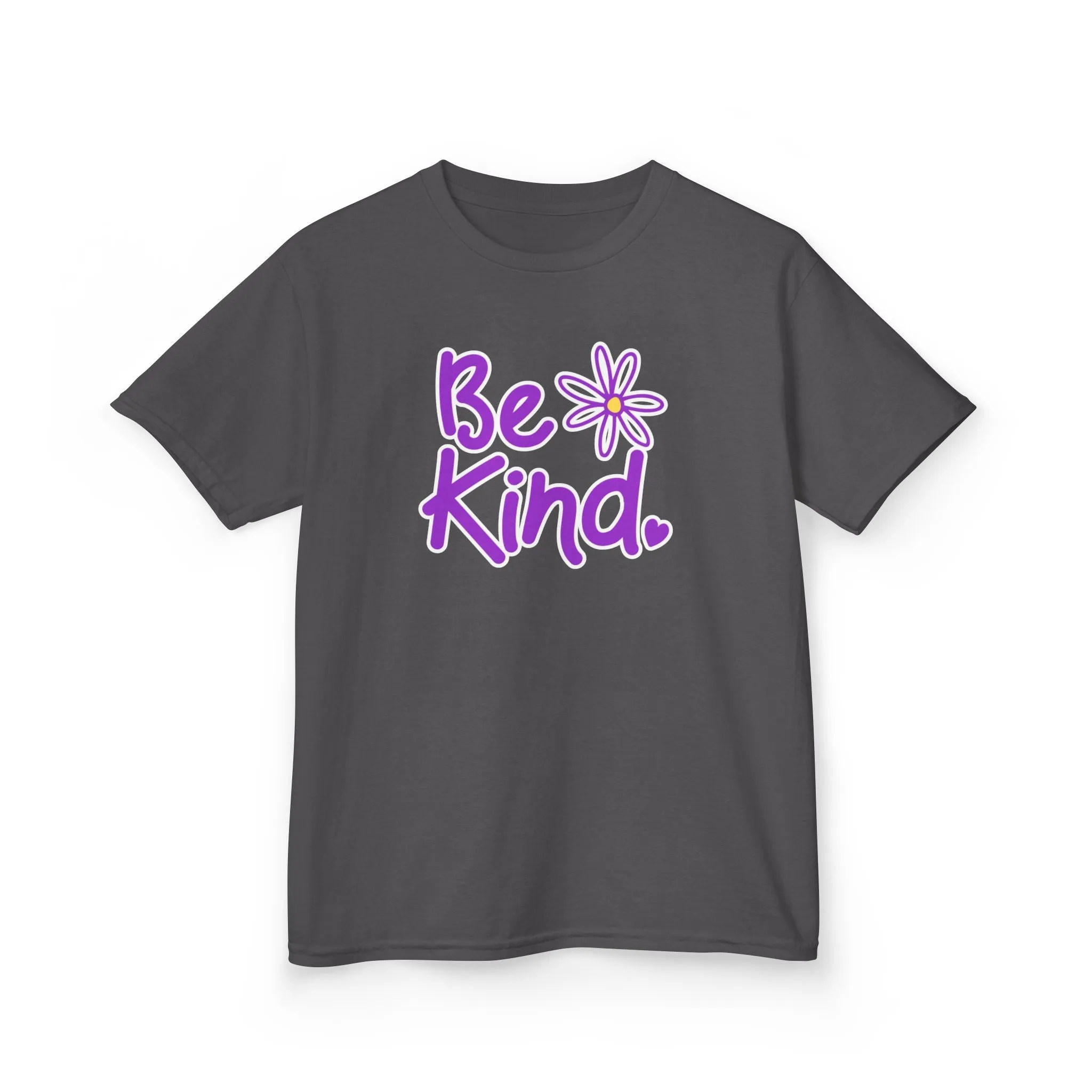 Youth 'Be Kind' Heavy Cotton Tee - Positive Message Tshirt