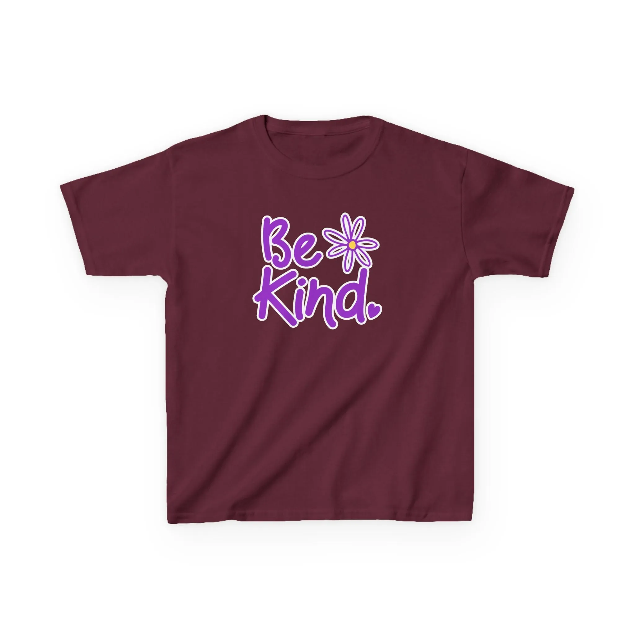 Youth 'Be Kind' Heavy Cotton Tee - Positive Message Tshirt