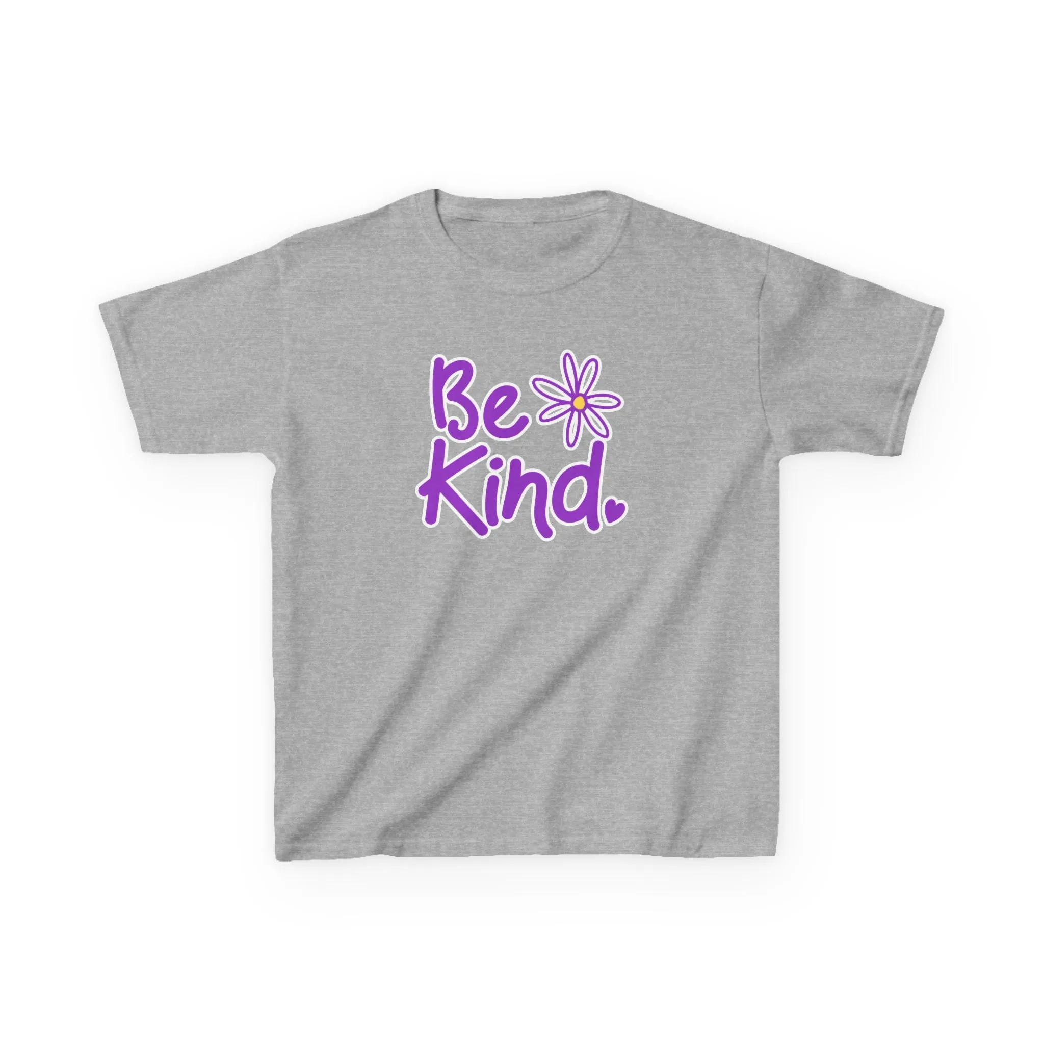 Youth 'Be Kind' Heavy Cotton Tee - Positive Message Tshirt