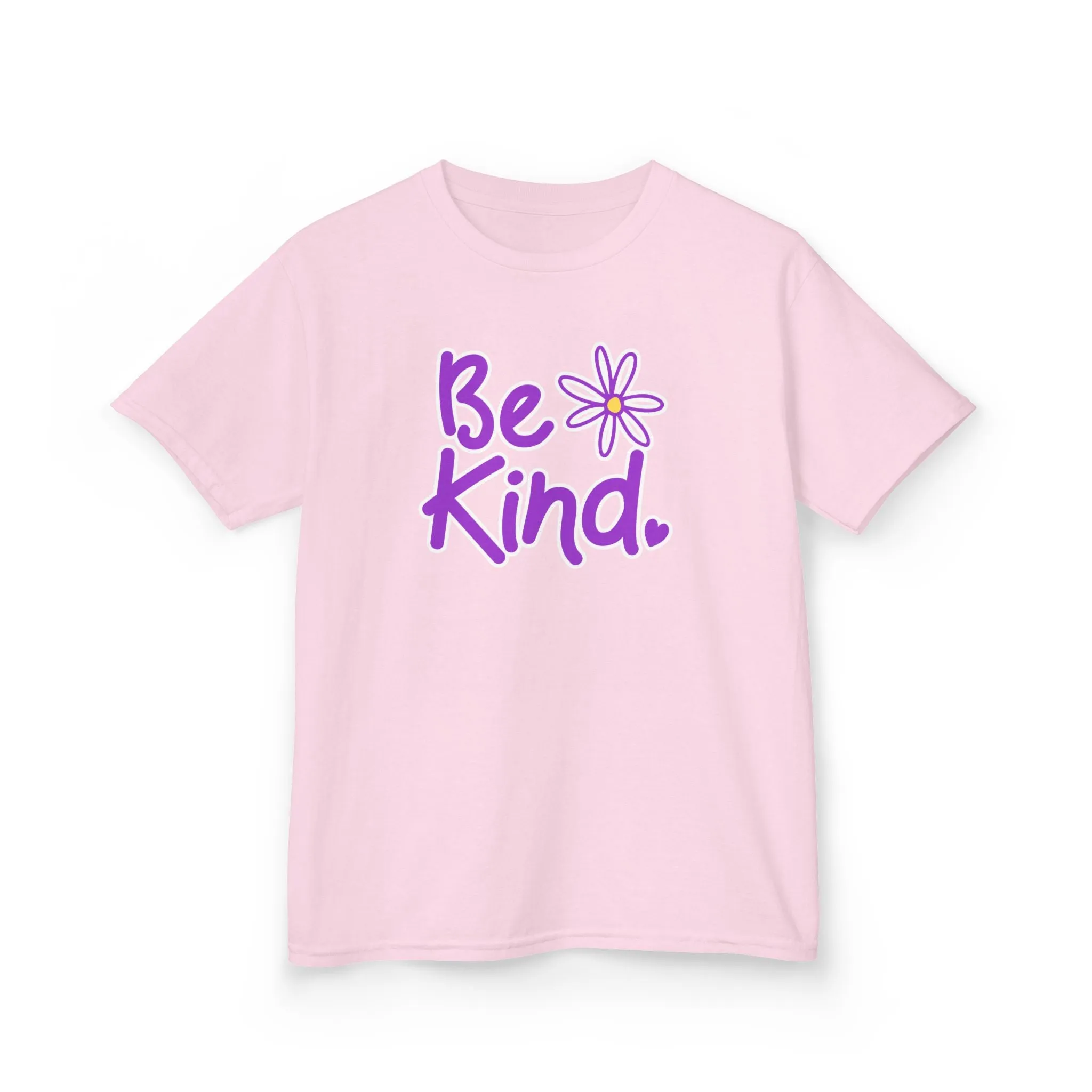 Youth 'Be Kind' Heavy Cotton Tee - Positive Message Tshirt