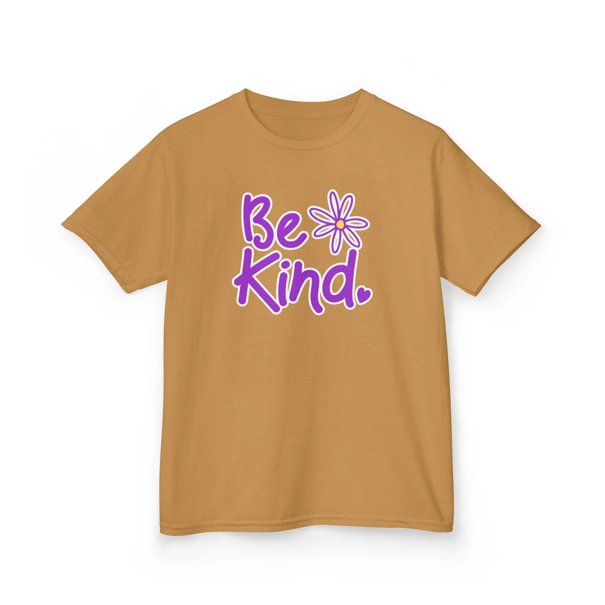 Youth 'Be Kind' Heavy Cotton Tee - Positive Message Tshirt