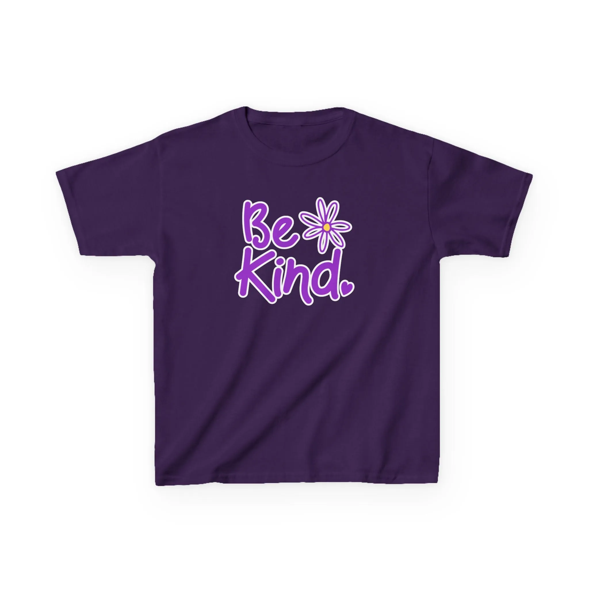Youth 'Be Kind' Heavy Cotton Tee - Positive Message Tshirt