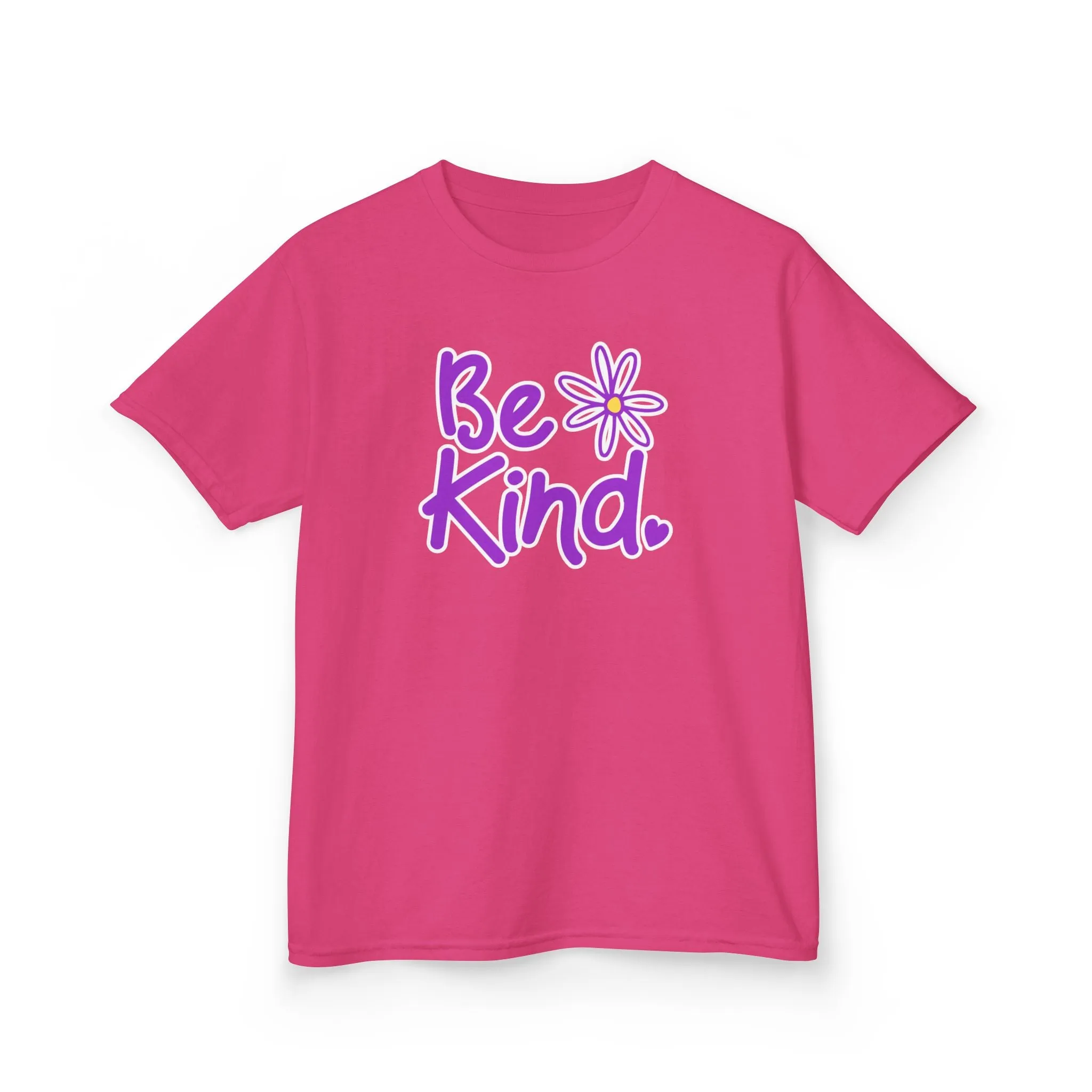Youth 'Be Kind' Heavy Cotton Tee - Positive Message Tshirt