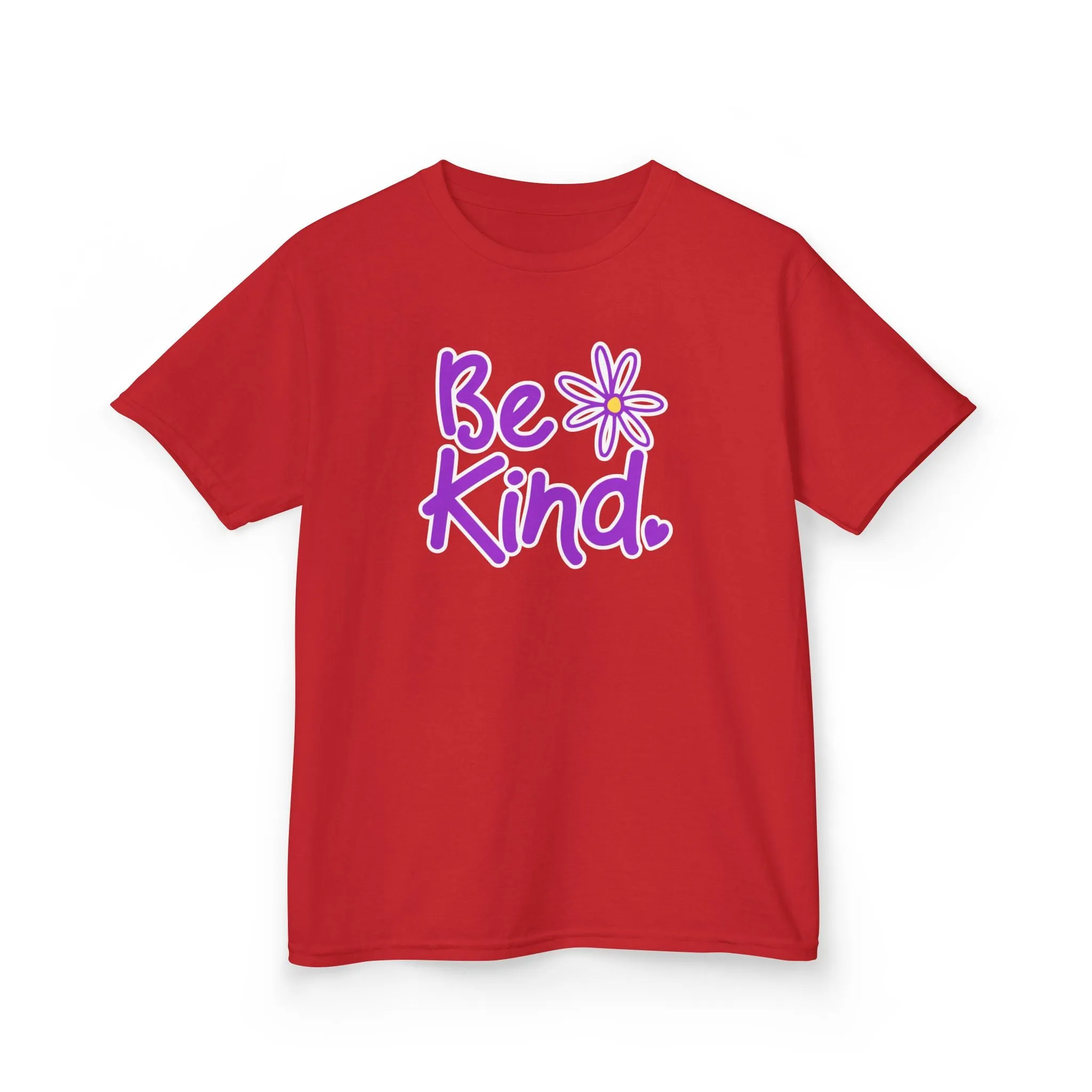 Youth 'Be Kind' Heavy Cotton Tee - Positive Message Tshirt